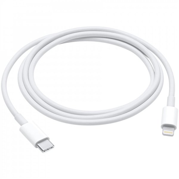 USB kabelis Apple MM0A3ZM/A 87W USB-C to Lightning 1.0m baltas