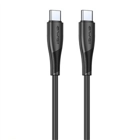 USB cable Awei CL-182C USB-C to USB-C 1.0m black