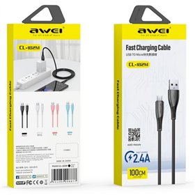 USB cable Awei CL-182M USB to MicroUSB 1.0m black