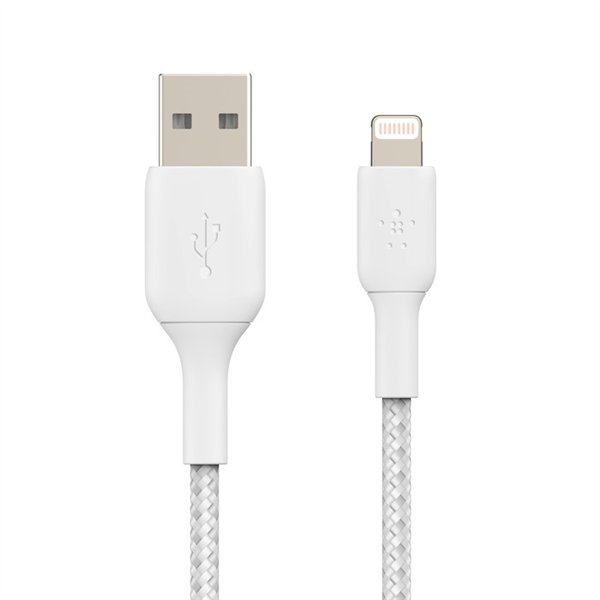 USB cable Belkin Boost Charge Braided USB-A to Lightning 1.0m white