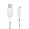 USB cable Belkin Boost Charge Braided USB-A to Lightning 1.0m white