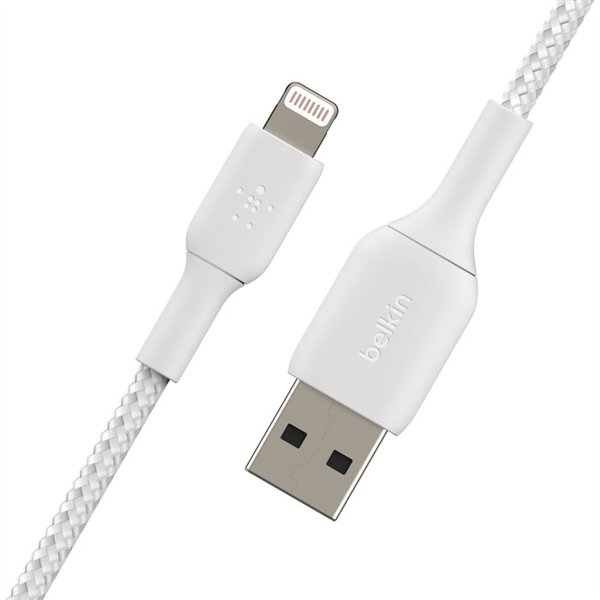 USB cable Belkin Boost Charge Braided USB-A to Lightning 1.0m white