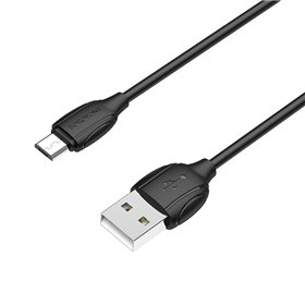 USB cable Borofone BX19 USB-A to MicroUSB 1.0m black