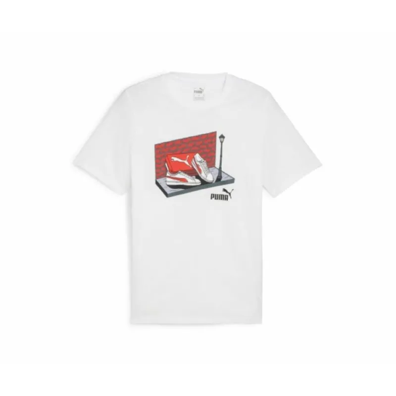 Short-sleeve Sports T-shirt Puma White
