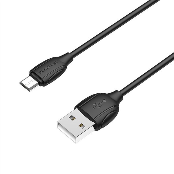 USB cable Borofone BX19 USB-A to MicroUSB 1.0m black