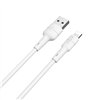 USB cable Borofone BX30 Lightning 1.0m silicone white