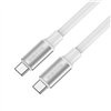 USB kabelis Borofone BX82 60W Type-C to Type-C 1.0m baltas