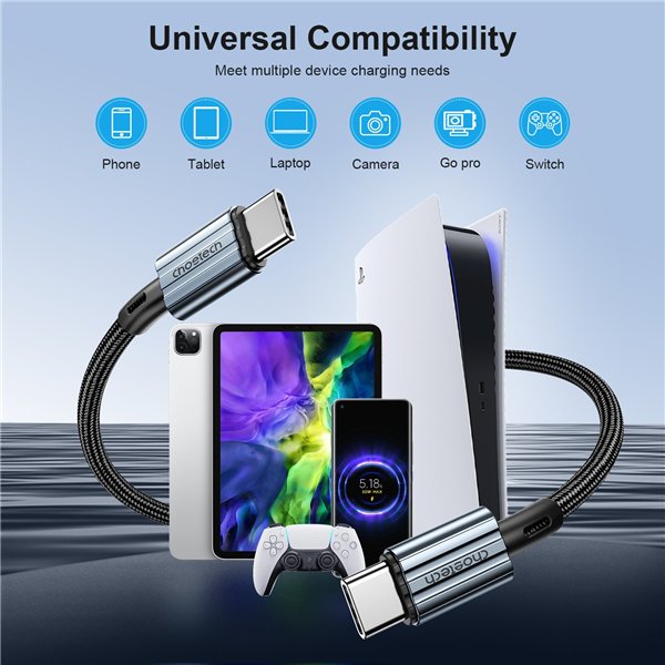 USB cable Choetech XCC-1015 USB-C to USB-C PD60W 2.0m black