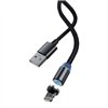 USB cable Devia Gracious Magnetic Lightning 1.0m 5V 2.1A black