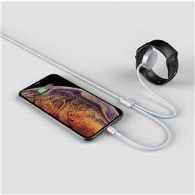 USB cable Devia Smart 2in1 Lightning+Apple Watch Wireless charger