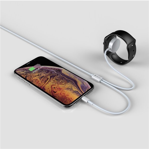 USB cable Devia Smart 2in1 Lightning+Apple Watch Wireless charger