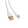 USB cable Devia Star Series Woven Lightning 1.5m white