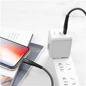 USB cable Hoco U64 PD Type-C to Lightning black