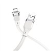 USB kabelis Hoco U72 Lightning 1.2m silikoninis baltas
