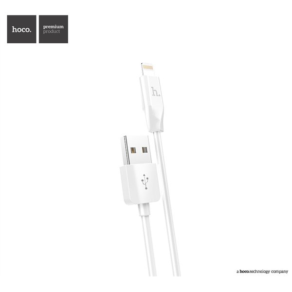USB cable Hoco X1 Lightning 1.0m white