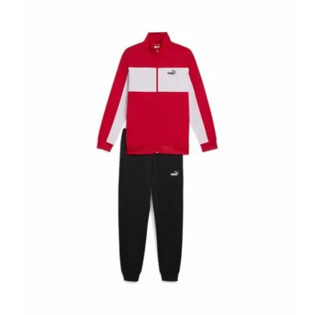 Tracksuit for Adults Puma Poly Colorblock Suit C/O 687304 11 Red Men