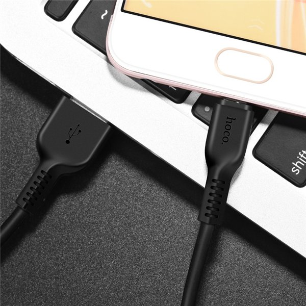 USB cable Hoco X20 USB-A to MicroUSB 2.0m black