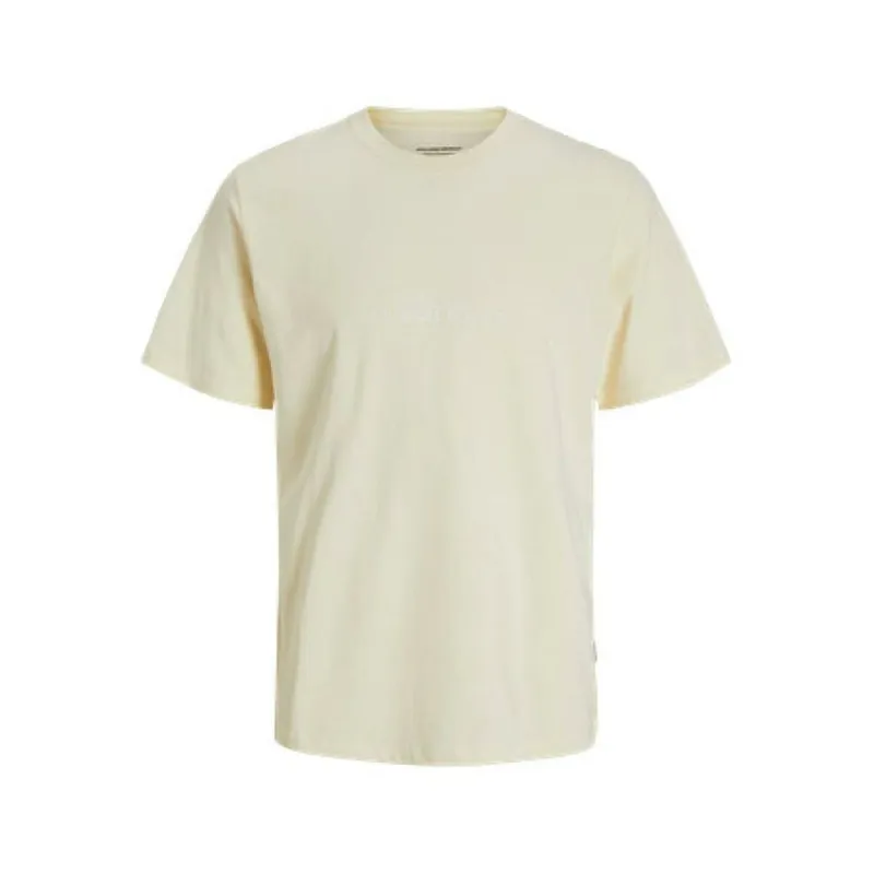 Vīriešu Krekls ar Īsām Piedurknēm Jack & Jones JORVARENNA BRANDING TEE Balts