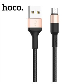 USB cable Hoco X26 microUSB 1.0m black-gold