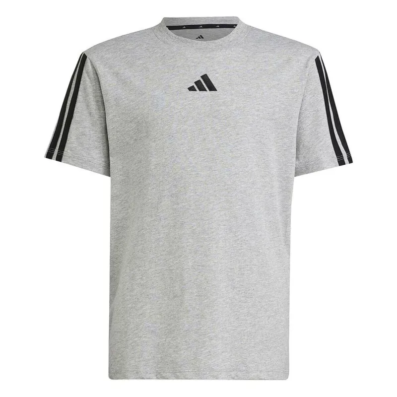 Child's Short Sleeve T-Shirt Adidas J 3S TEE 160 JD6486 Grey