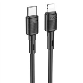 USB kabelis Hoco X83 PD20W Type-C to Lightning 1.0m juodas