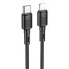 USB kabelis Hoco X83 PD20W Type-C to Lightning 1.0m juodas