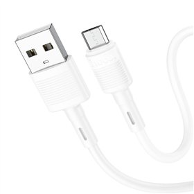 USB cable Hoco X83 USB-A to MicroUSB 1.0m white