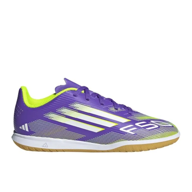Children's Indoor Football Shoes Adidas F50 CLUB IN J JI0042 Purple