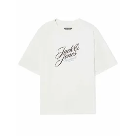 Men’s Short Sleeve T-Shirt Jack & Jones JORINWOOD TEE SS CREW NECK FST 12284732 White