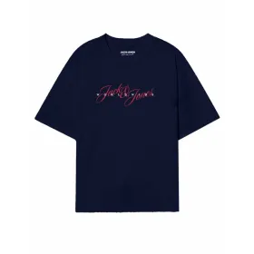 Men’s Short Sleeve T-Shirt Jack & Jones JORINWOOD TEE SS CREW NECK FST 12284732 Navy Blue
