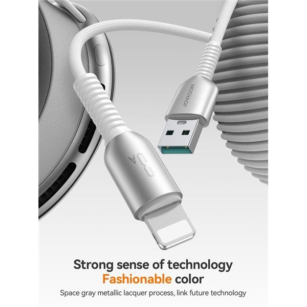 USB cable Joyroom S-A51 USB-A to Lightning 3A 1.2m light gray
