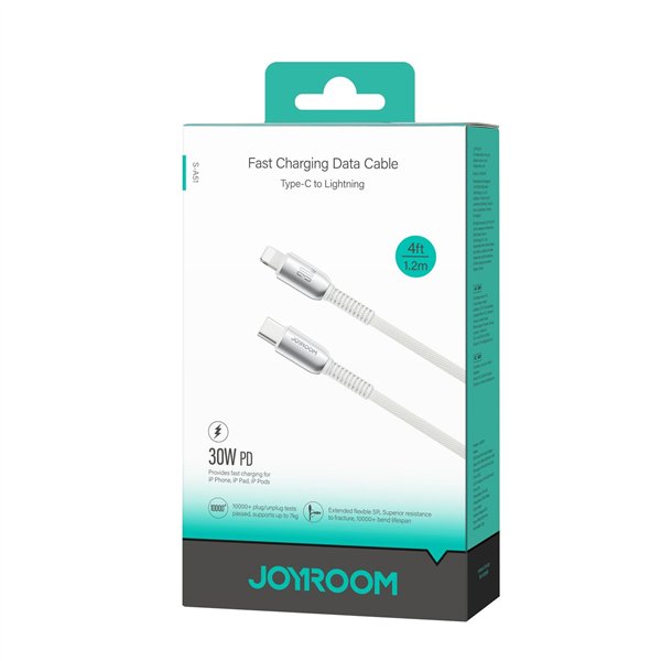 USB cable Joyroom S-A51 USB-C to Lightning 30W 1.2m light gray