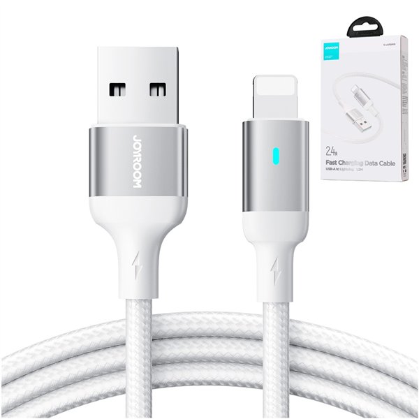 USB cable Joyroom S-UL012A10 USB to Lightning 2.4A 1.2m white