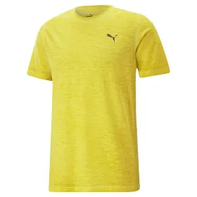 Vīriešu Krekls ar Īsām Piedurknēm Puma 523202 41 Dzeltens (L)
