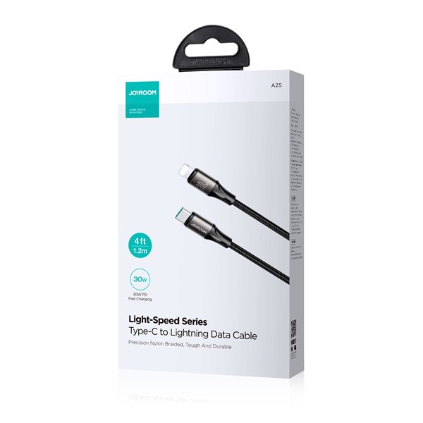 USB cable Joyroom SA25-CL3 USB-C to Lightning 30W 1.2m black