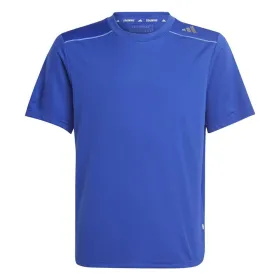 Krekls ar Īsām Piedurknēm Bērniem Adidas Aeroready Zils