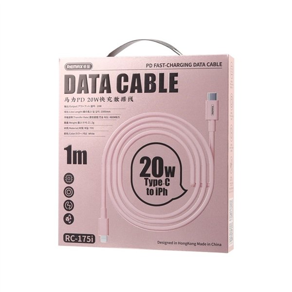 USB cable Remax RC-175i USB-C to Lightning 20W 1.0m white