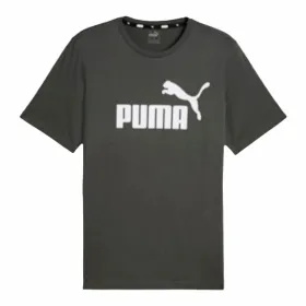 Vīriešu Krekls ar Īsām Piedurknēm Puma Essentials Pelēks