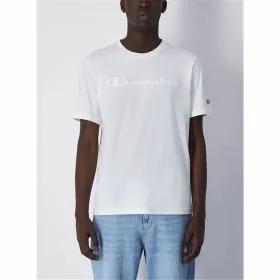 Vīriešu Krekls ar Īsām Piedurknēm Champion Crewneck Balts