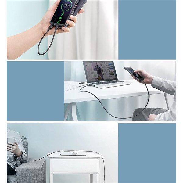 USB cable Ugreen US287 USB to USB-C 3A 2.0m black