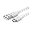 USB kabelis Ugreen US289 USB to MicroUSB 2A 1.0m baltas