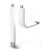 USB cable-stand, Apple Lightning stiff white