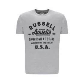 Men’s Short Sleeve T-Shirt Russell Athletic AMT A40231 Grey