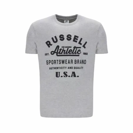 Men’s Short Sleeve T-Shirt Russell Athletic AMT A40231 Grey