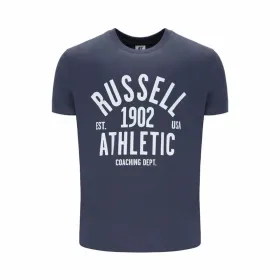 Vīriešu Krekls ar Īsām Piedurknēm Russell Athletic AMT A40101 Pelēks