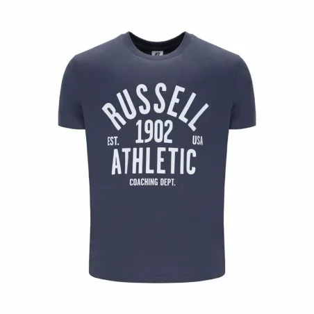 Vīriešu Krekls ar Īsām Piedurknēm Russell Athletic AMT A40101 Pelēks