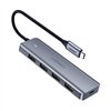 USB hub Ugreen CM219 USB-C to 4xUSB-A (USB-C Power Supply) grey