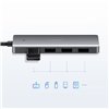 USB hub Ugreen CM219 USB-C to 4xUSB-A (USB-C Power Supply) grey