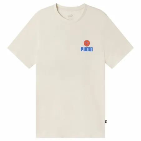 Men’s Short Sleeve T-Shirt Puma Chilli Powder White
