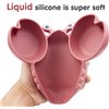 Children's silicone tableware set Reach Crab-9, pink
